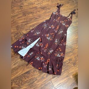 No Brand women’s size L floral mid length dress with slit